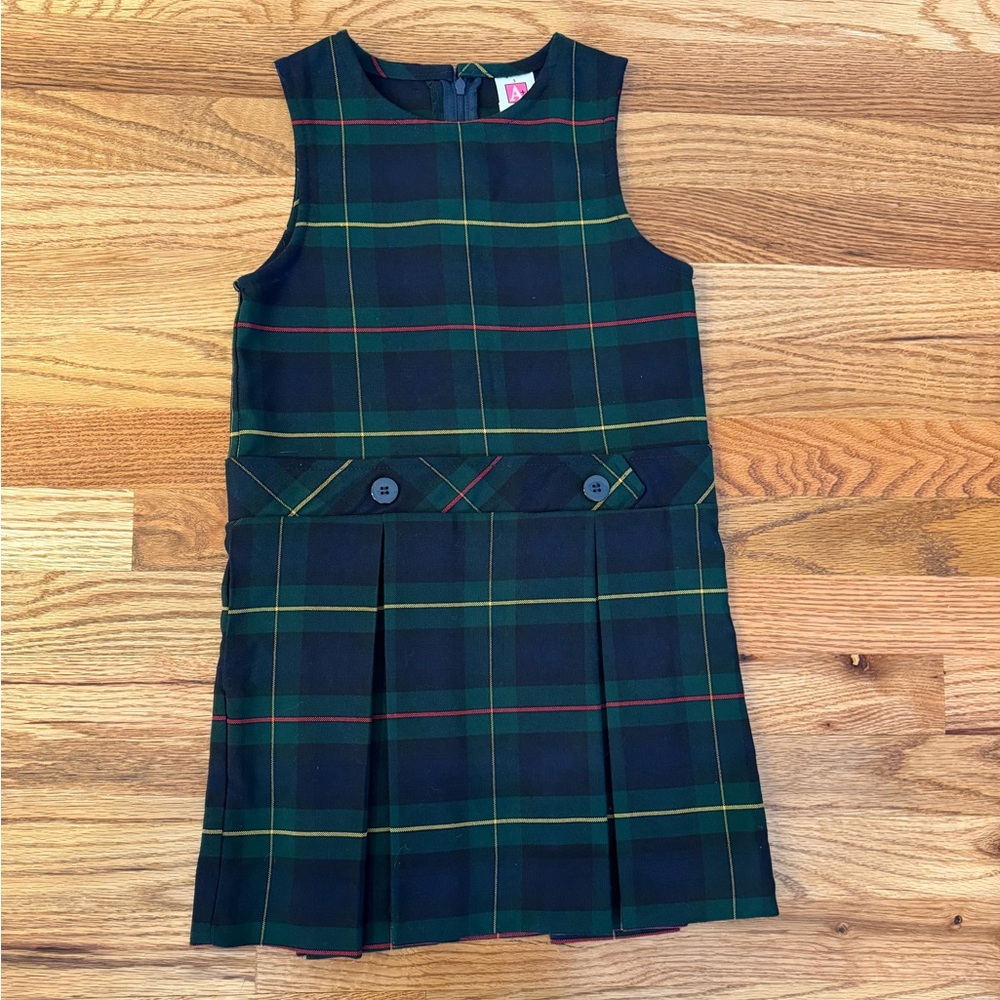 Girls size 5 Blue Plaid Dress for Thanksgiving or Christmas